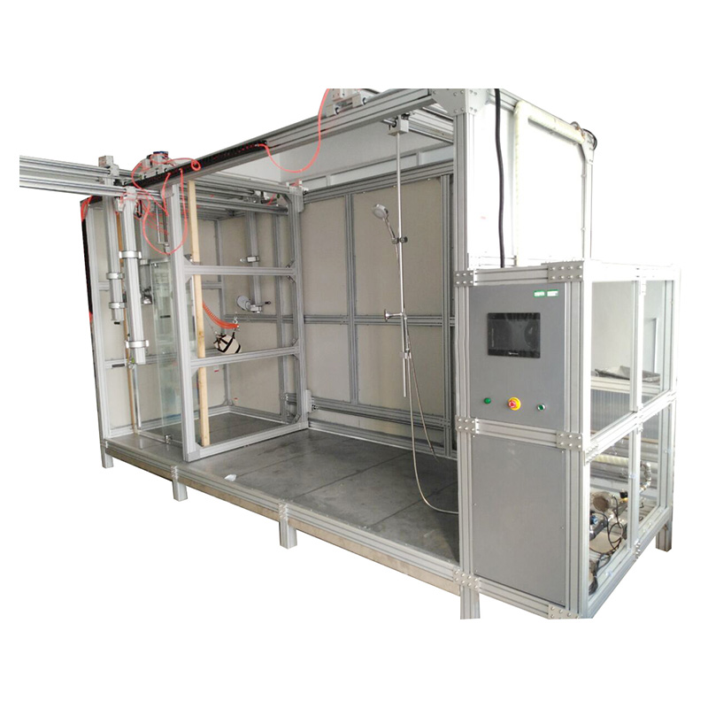 Comprehensive performance testing machine for shower enclosures