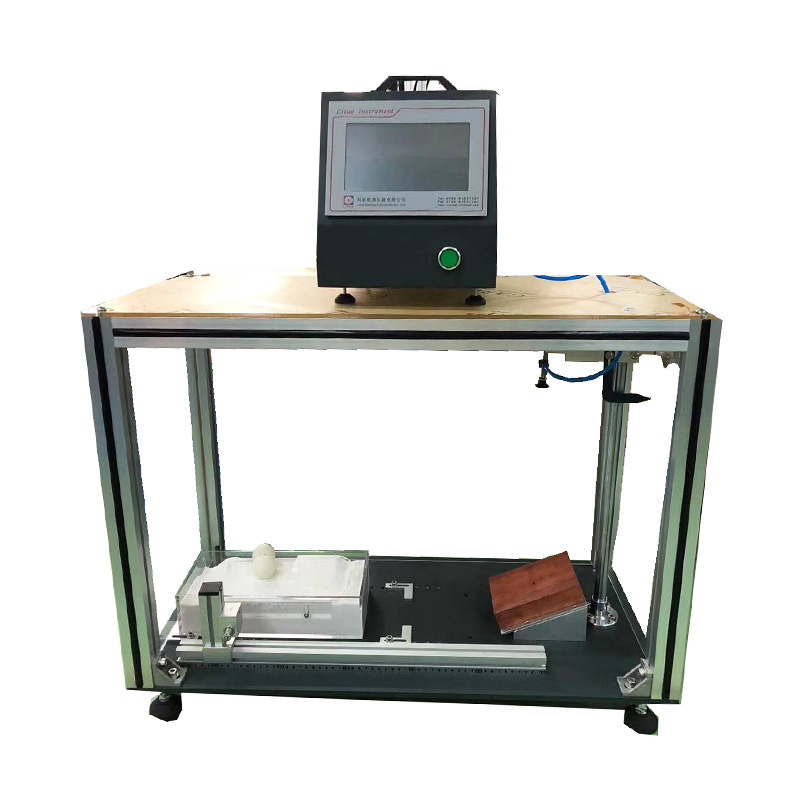 Table tennis ball bouncing (inclined plate pit type) testing machine