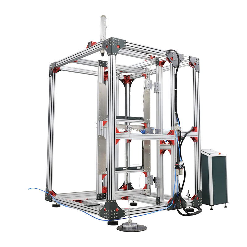 Flat door hinge and hinge durability testing machine